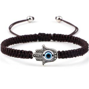 Hamsa Hand Bracelet,Hamsa Drawstring Bracelet,Evil Eye Bracelet,Good Luck